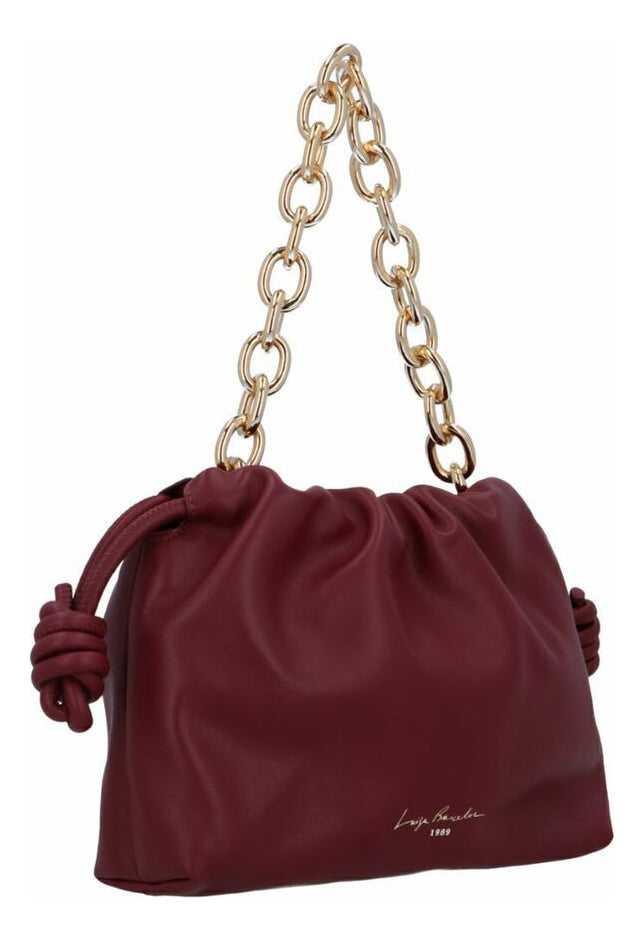 Bolsa Slouch Couro Pequena Marsala